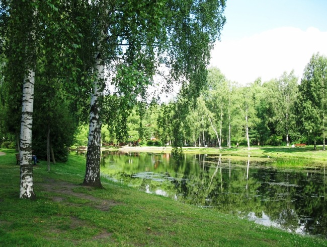 Парк Серебряный пруд в Санкт-Петербурге