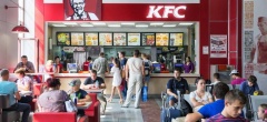 Сеть ресторанов KFC в городе на Неве
